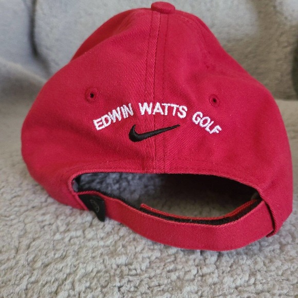 Nike Golf Hat Red Adjustable Edwin Watts Golf Cotton WA Westminster Academy FL - Picture 3 of 10